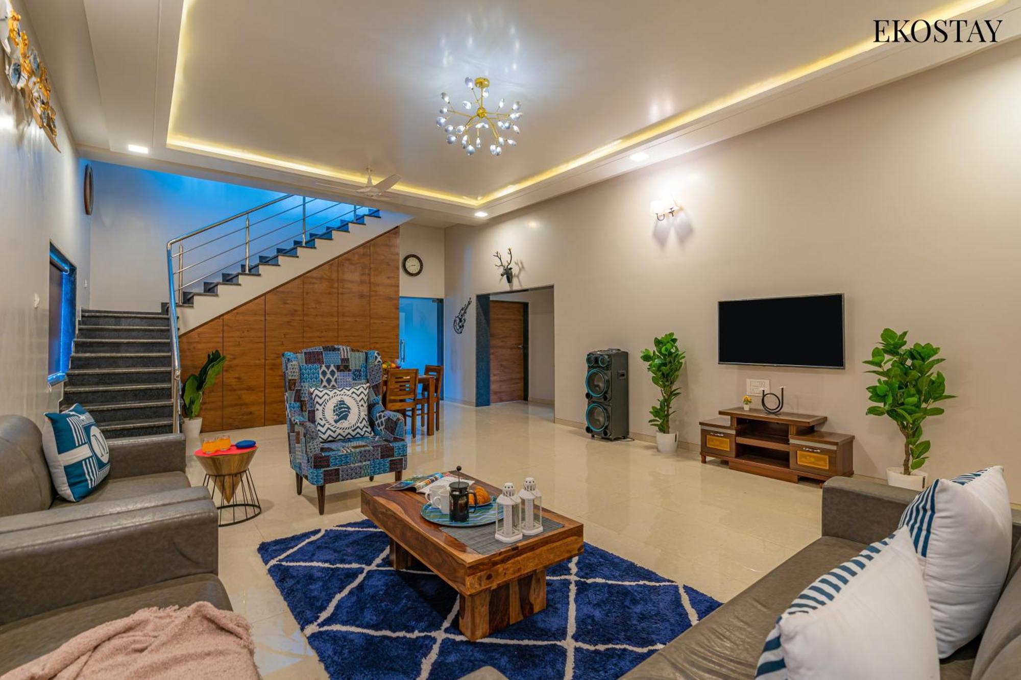Ekostay Gold Palm Estate I Cricket Turf I Rain Dance I 2 Acre Property Karjat Dış mekan fotoğraf