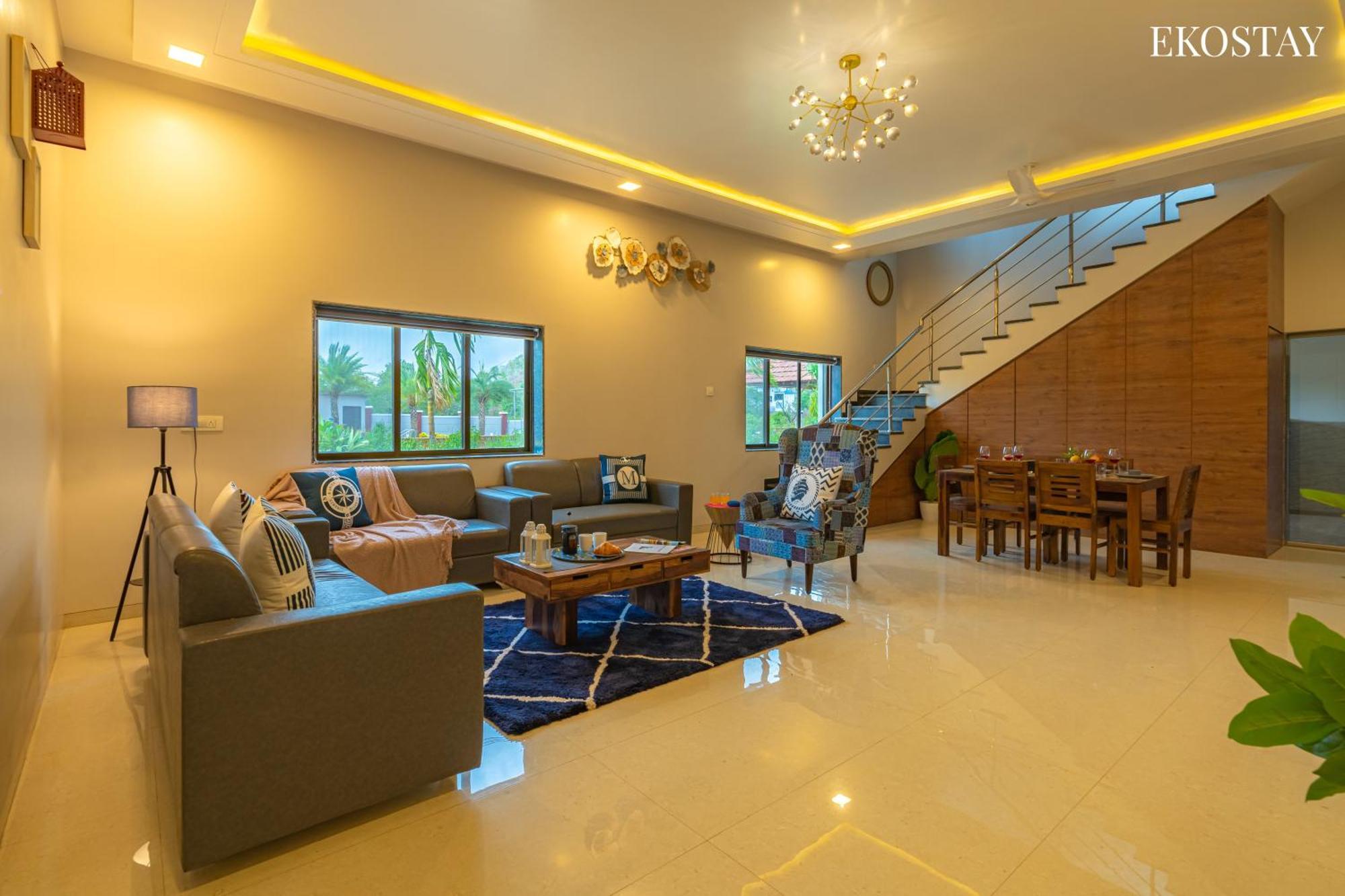 Ekostay Gold Palm Estate I Cricket Turf I Rain Dance I 2 Acre Property Karjat Dış mekan fotoğraf