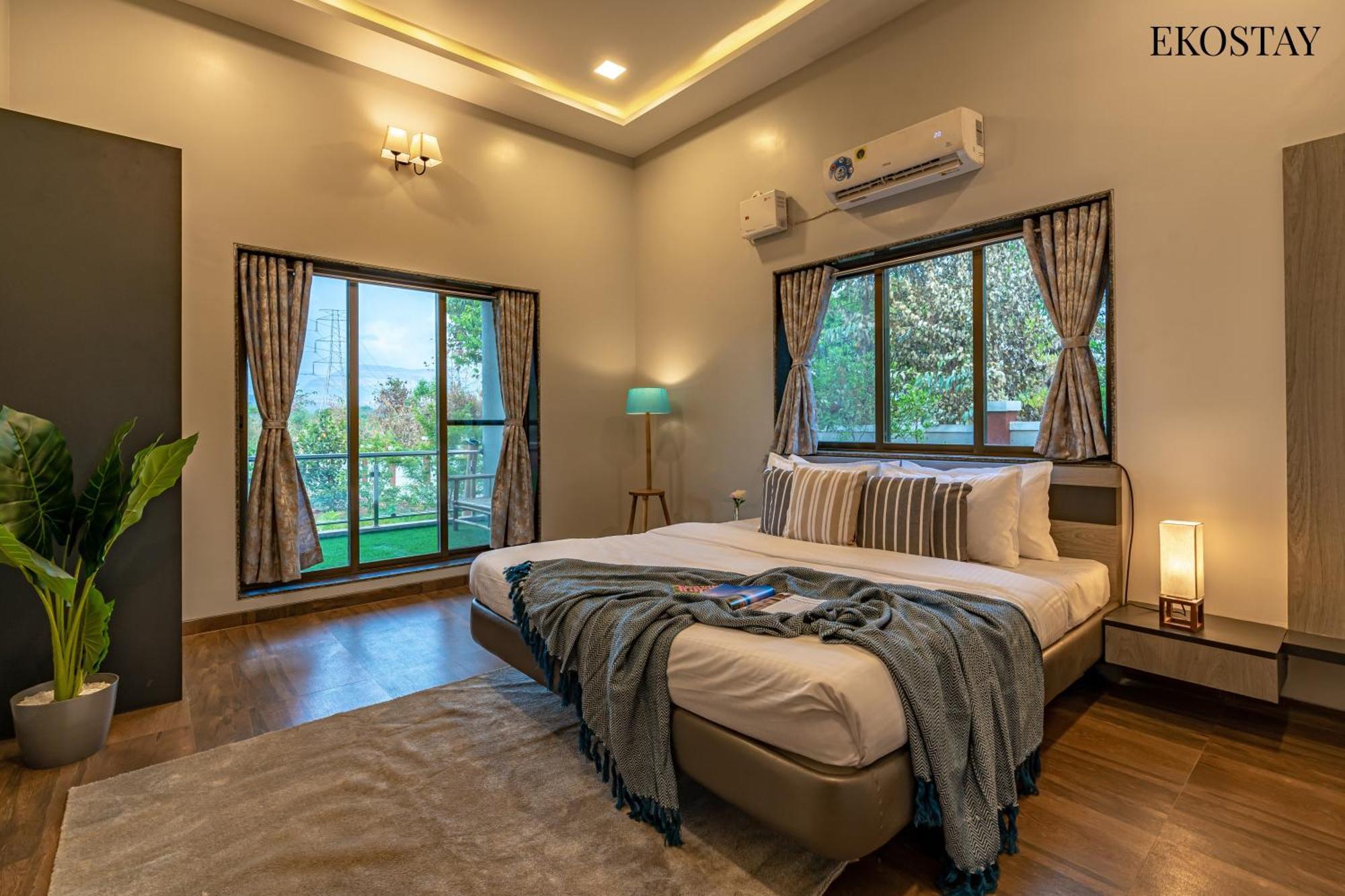 Ekostay Gold Palm Estate I Cricket Turf I Rain Dance I 2 Acre Property Karjat Dış mekan fotoğraf
